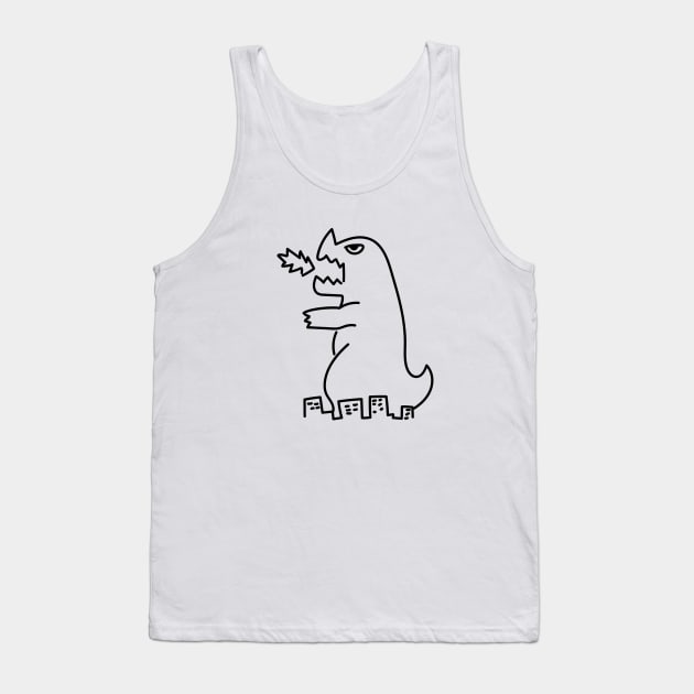 Dandadan Vamola's Kaiju Tank Top by aniwear